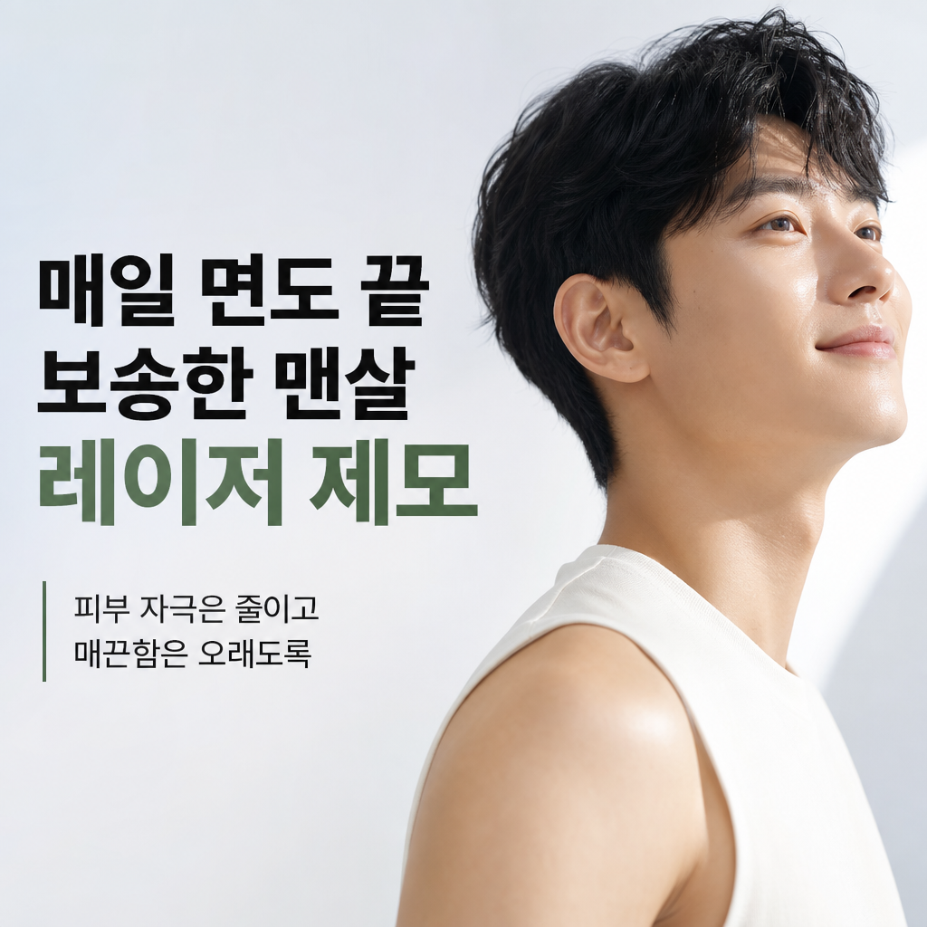 깔끔한 인상의 차이 — AI 광고 예시