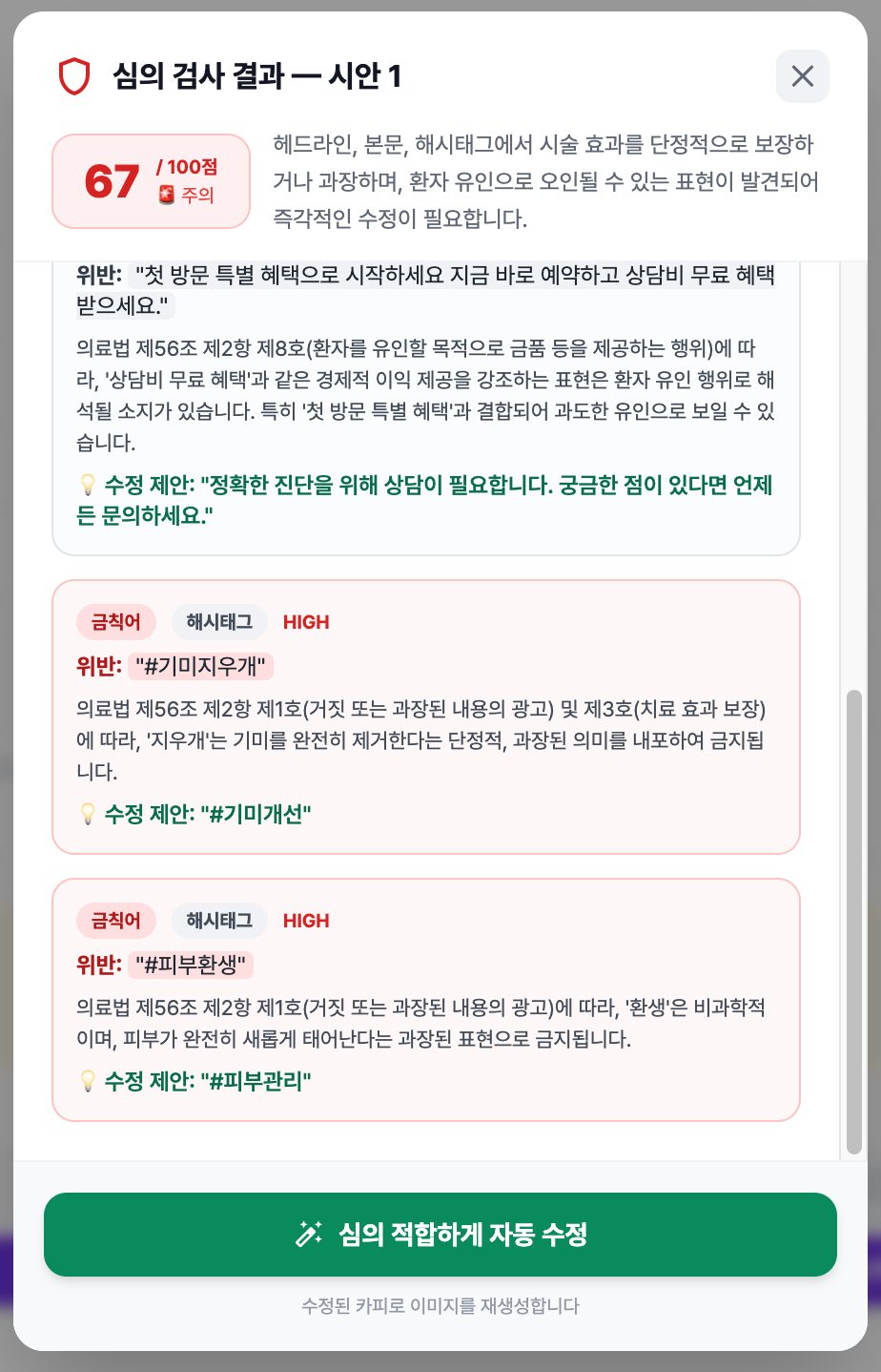 심의 검사 예시 2